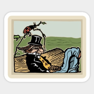 Uncle Wiggily Asleep Sticker